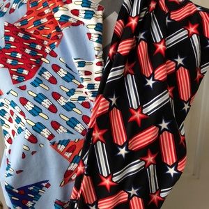 America Themed LuLaRoe OS Leggings (2 pairs)